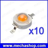 ราคา (10 ชิป)LED 3W high power grow light full spectrum 400-840nm 45MIL .2-3.4V, 700mA,180-200LM (LGW007)