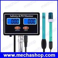 ราคา เครื่องวัดทดสอบคุณภาพของน้ำ PH และ ความเค็ม หน้าจอแสดงผล 2ค่า pHและความเค็ม สำหรับตู้ปลา น้ำ น้ำทะเล บ่อเลี้ยงสัตว์น้ำ Digital PH Salinity Monitor Water Quality Tester (PHM050)