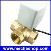 ราคา มอเตอร์วาล์วไฟฟ้าสามทาง 1.5″ G1-1/2″ DN40 Brass 3 Way 220VAC Motorized Ball Valve T Type Electrical Valve CR301 3wire (สินค้า Pre-Order) (EBV066)