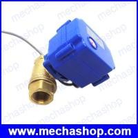 ราคา มอเตอร์วาล์วไฟฟ้าปิดเปิดน้ำ 4 หุน CWX-15N DN15 2-way DC12v motorized brass ball valve CR05 5 wires with feedback signal 1/2 inch (EBV033)