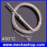 ราคา เทอร์โมคัปเปิล เซนเซอร์วัดอุณหภูมิ 400องศา 3m Cable Stainless Steel 50mm Probe K type Sensors High Temperature Thermocouple (TMK009)