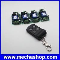 ราคา สวิทซ์รีโมท สวิทซ์ไร้สาย พร้อมรีโมทควบคุม DC12V 4CH RF การควบคุมระยะไกล รีโมท1 ตัว 4 ปุ่ม ตัวรับสัญญาณ 4 ตัว (WRC032)