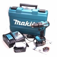 ราคา สว่านกระแทกไร้สาย MAKITA รุ่น DHP483RFE (แรงบิด 40/23 Nm.) (4193)