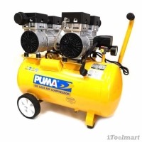 ราคา ปั๊มลมชนิด เงียบ แบบไร้น้ำมัน PUMA PS-2550 ขนาด 50 ลิตร (7015)