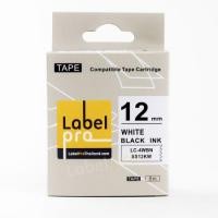 ราคา Epson เทปพิมพ์อักษร ฉลาก เทียบเท่า Label Pro LK-4WBN LK4WBN LK 4WBN (LC-4WBN) 12 มม. พื้นสีขาวอักษรสีดำ