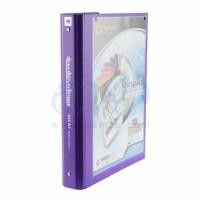 ราคา แฟ้มโชว์เอกสาร 3 ห่วง NO. 444 A4 ตราช้าง สีม่วง สัน 5 ซม.