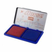 ราคา แท่นประทับ เบอร์ 0 สองสี ตราม้า (สีน้ำเงิน & สีแดง)