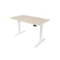 ราคา โต๊ะปรับระดับ Ergomate Maidesite Single Motor 2 Stage 70x140 Adjustable Desk Oak Top + White Frame (2243017000003)