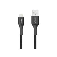 Aukey MFI USB-A to Lightning Kevlar Cable 2M สายชาร์จ รุ่น CB-AKL2