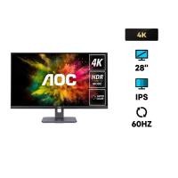 AOC 4K UHD Monitor จอมอนิเตอร์ ขนาด 28 นิ้ว รุ่น U28P2U/BS