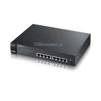 ราคา ZyXEL ES1100-8P 8-Port 10/100Mbps Fast Ethernet Unmanaged Switch, 4-Port PoE Max 64 Watt (356060)