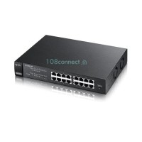 ราคา ZyXEL ES1100-16P 16-Port 10/100Mbps Fast Ethernet Unmanaged Switch, 8-Port PoE Max 130 Watt (356063)