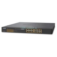 ราคา PLANET GSW-1600HP 16-Port 10/100/1000Mbps 802.3at PoE+ Gigabit Unmanaged Switch (408165)