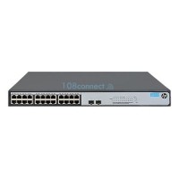 ราคา HP NW_JH017A 1420-24G-2SFP Unmanaged switch 24 ports Gigabit + 2 SFP 100/1000 Mbps ports (806854)