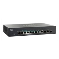 ราคา CISCO SG300-10PP-K9 SG300-10PP 10-port Gigabit PoE+ Managed Switch (800180)
