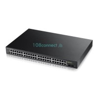 ราคา ZyXEL GS1900-48HP 48-Port Smart Managed Gigabit PoE+ Switch w/ 2*Gigabit SFP Ports (170W) (806336)