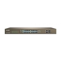ราคา TENDA TEF1218P-16-250W 16-Port 10/100M + 2-Port Gigabit TP/SFP Combo PoE Web Smart (829778)