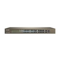 ราคา TENDA TEF1226P-24-440W 24-Port 10/100M + 2-Port Gigabit TP/SFP Combo PoE Web Smart Switch (834650)