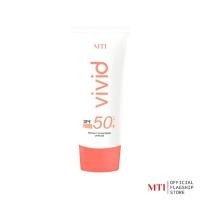 ราคา MTI MTI VIVID PERFECT SUNSCREEN SPF 50+ PA++++ กันแดดไฮบริด ป้องกันแสง BLUELIGHT ขนาด 25 กรัม (รหัส CSVM) (696844)