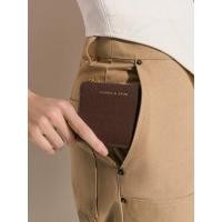 ราคา Charles & Keith Zip Around Card Holder - สีดาร์คบราวน์