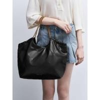 ราคา Charles & Keith กระเป๋าโท้ทสายโซ่รุ่น Bethel - สีดำ