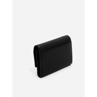 ราคา Charles & Keith กระเป๋าสตางค์ใบเล็กดีไซน์ที่ปิดด้านหน้า - สีดำ