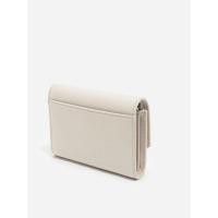 ราคา Charles & Keith กระเป๋าสตางค์ใบเล็กดีไซน์ที่ปิดด้านหน้า - สีไอวอรี่