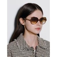 ราคา Charles & Keith แว่นตากันแดดทรงผีเสื้อขนาดใหญ่ตกแต่งด้วยโซ่ถัก - สีลายกระ