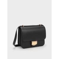 ราคา Charles & Keith กระเป๋าทรงกล่องรุ่น Violetta - สีดำ