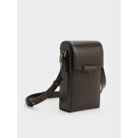 ราคา Charles & Keith กระเป๋าสะพายข้างขนาดเล็กทรงยาวดีไซน์ทรงซองจดหมายรุ่น Adelie - สีดาร์คมอสส์