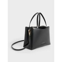 ราคา Charles & Keith กระเป๋าโท้ทรุ่น Sybill - สีดำ