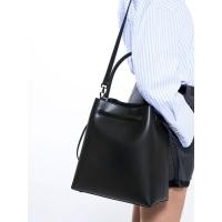 ราคา Charles & Keith กระเป๋าโฮโบแบบเชือกรูด - สีดำอะไหล่สีดำ