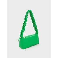 ราคา Charles & Keith Cosette Ruched Handle Bag - สีเขียว