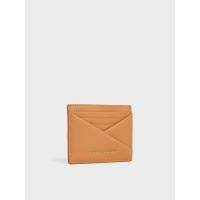 ราคา Charles & Keith กระเป๋าใส่บัตรทรงเรขาคณิตรุ่น Midori - ทอฟฟี่