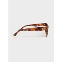 ราคา Charles & Keith แว่นตากันแดดกรอบมุมเหลี่ยมลายกระวัสดุอะซิเตทรีไซเคิล - สีลายกระ