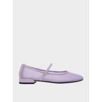 ราคา Charles & Keith รองเท้าเเมรี่เจนผ้าตาข่าย - สีไลแลค
