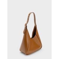 ราคา Charles & Keith Buzz Hobo Bag - สีช็อคโกแลต