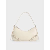ราคา Charles & Keith กระเป๋าสะพายไหล่รุ่น Sloane - สีครีม