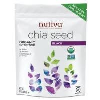 ราคา เมล็ดเชีย ยี่ห้อ Nutiva Organic Chia Seeds, black, 12-Ounce (1002)