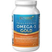 ราคา ฟิชออย Omega-3 Fish Oil 180 Softgels - 1000 mg EPA + DHA with 70% Omega-3s Liquid Capsules, by Nutrigold ราคาถูก (402)