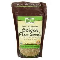 ราคา flaxseed Now Foods Certified Organic Golden Flax Seeds, 16 ozs Bag (1103)