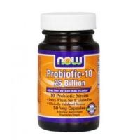 ราคา Probiotic ยี่ห้อ NOW Foods Probiotic-10 25 Billion, 50 Vcaps (1402)