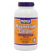 ราคา แมกนีเซียม ยี่ห้อ Now Foods Magnesium Citrate 200mg, 250 Tablets (2202)
