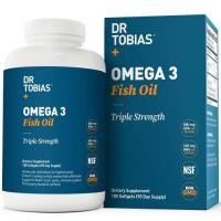ราคา อาหารเสริม น้ำมันปลา Omega 3 Fish Oil Pills (180 Counts) - Triple Strength Fish Oil Supplement by Dr. Tobias (401)
