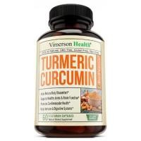 ราคา อาหารเสริมขมิ้นชัน Turmeric Curcumin with Bioperine Joint 60 Capsules Pain Relief by Vimerson Health (3701)