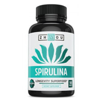 ราคา สไปรูลิน่า ยี่ห้อ Zhou Nutrition Non-GMO Spirulina Tablets (3002)