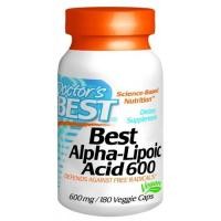 ราคา ALA Doctor's Best Alpha-Lipoic Acid, 600 Mg, 180 Veggie Caps (1203)