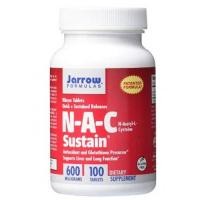 ราคา ผลิตภัณฑ์บำรุงผิว Jarrow Formulas N-A-C Sustain, Supports Liver and Lung Function, 600 mg, 100 Sustain tabs (2405)