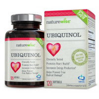 ราคา Coq10 NatureWise Ubiquinol with 100% Pure Kaneka QH, the Active Form of CoQ10, 100 mg, 120 Softgels (503)