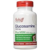 ราคา กลูโคซามีน ยี่ห้อ Schiff Glucosamine 1500mg Plus MSM 1500mg and Hyaluronic Acid, Joint Supplement, 150 Count (1902)